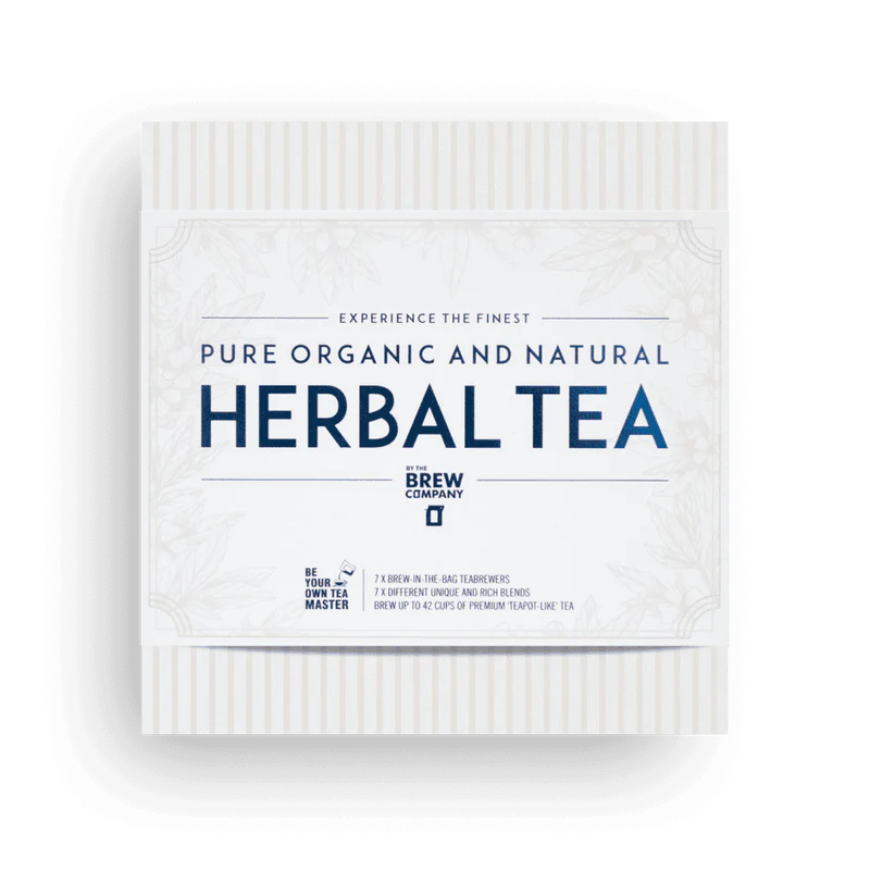 Herbal Tea Collection Gift Box – 7 Teabrewers, 14 Cups of Organic Tea