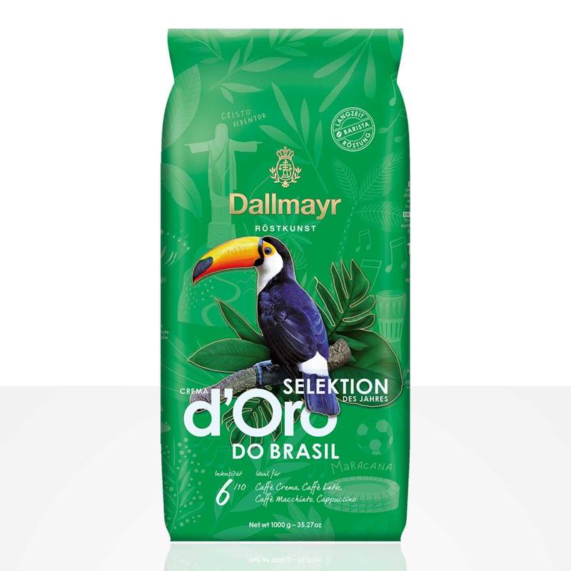 Dallmayr Crema d’Oro Do Brasil – 1kg Coffee Beans | Whole Bean Coffee