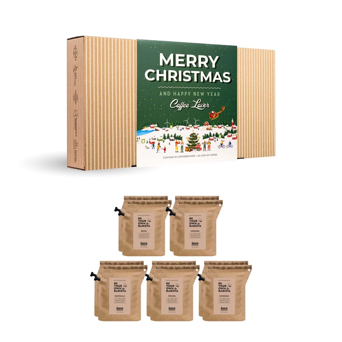 Merry Christmas Coffee Gift Box – Specialty Coffee Lover Set