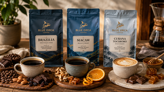 Blue Orca kava: Brazilia, Macaw ar Cubana Tocororo?