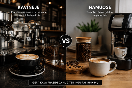 Kodėl kava kavinėje skanesnė nei namuose? 7 priežastys, apie kurias retai susimąstome