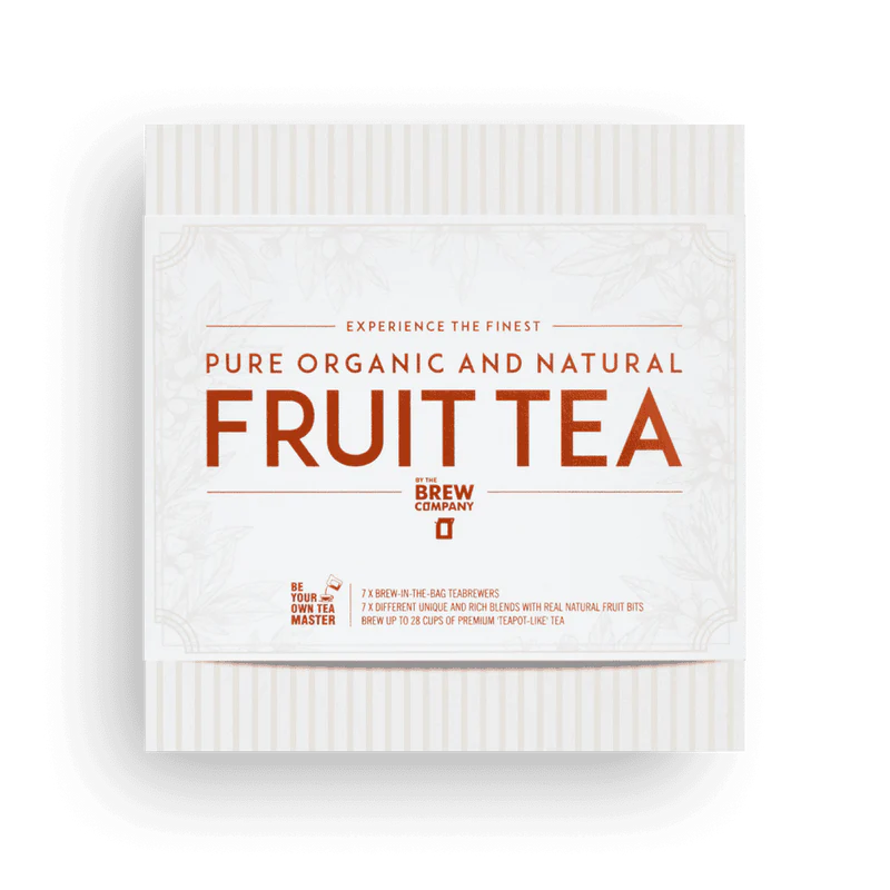 Fruit Tea Collection Gift Box – 7 Teabrewers, 14 cups of organic tea