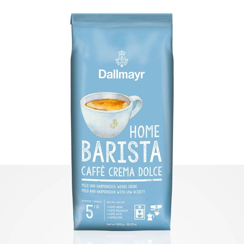 Dallmayr Home Barista Dolce – 1kg Coffee Beans | Whole Bean Coffee