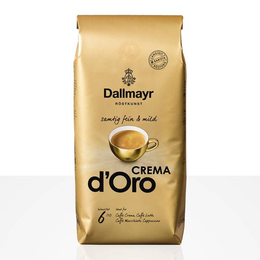 Dallmayr Crema d’Oro – 1kg Coffee Beans | Mild & Fine 100% Arabica