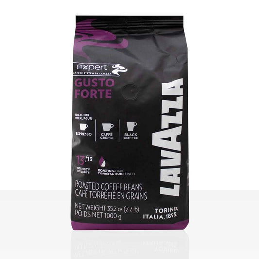 Lavazza Gusto Forte Espresso – 1kg kavos pupelės, 100% Robusta