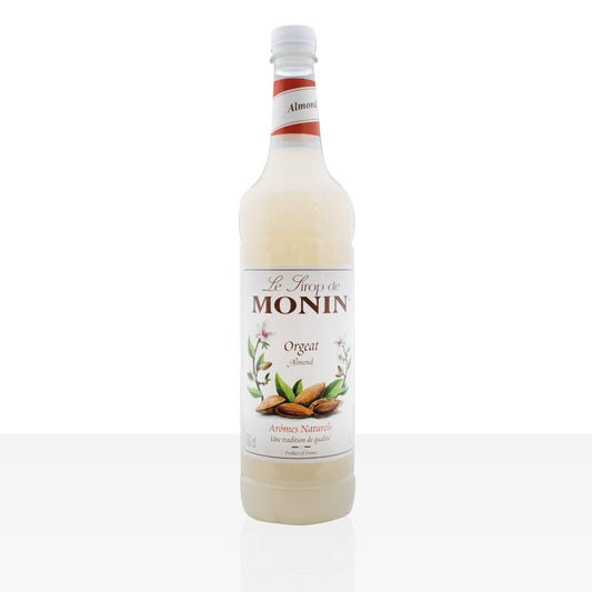 Monin migdolų sirupas 1L – aukščiausios kokybės kavos ir desertų sirupas