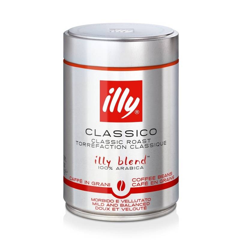 Illy Classico Espresso Beans – 250g Coffee Beans 100% Arabica